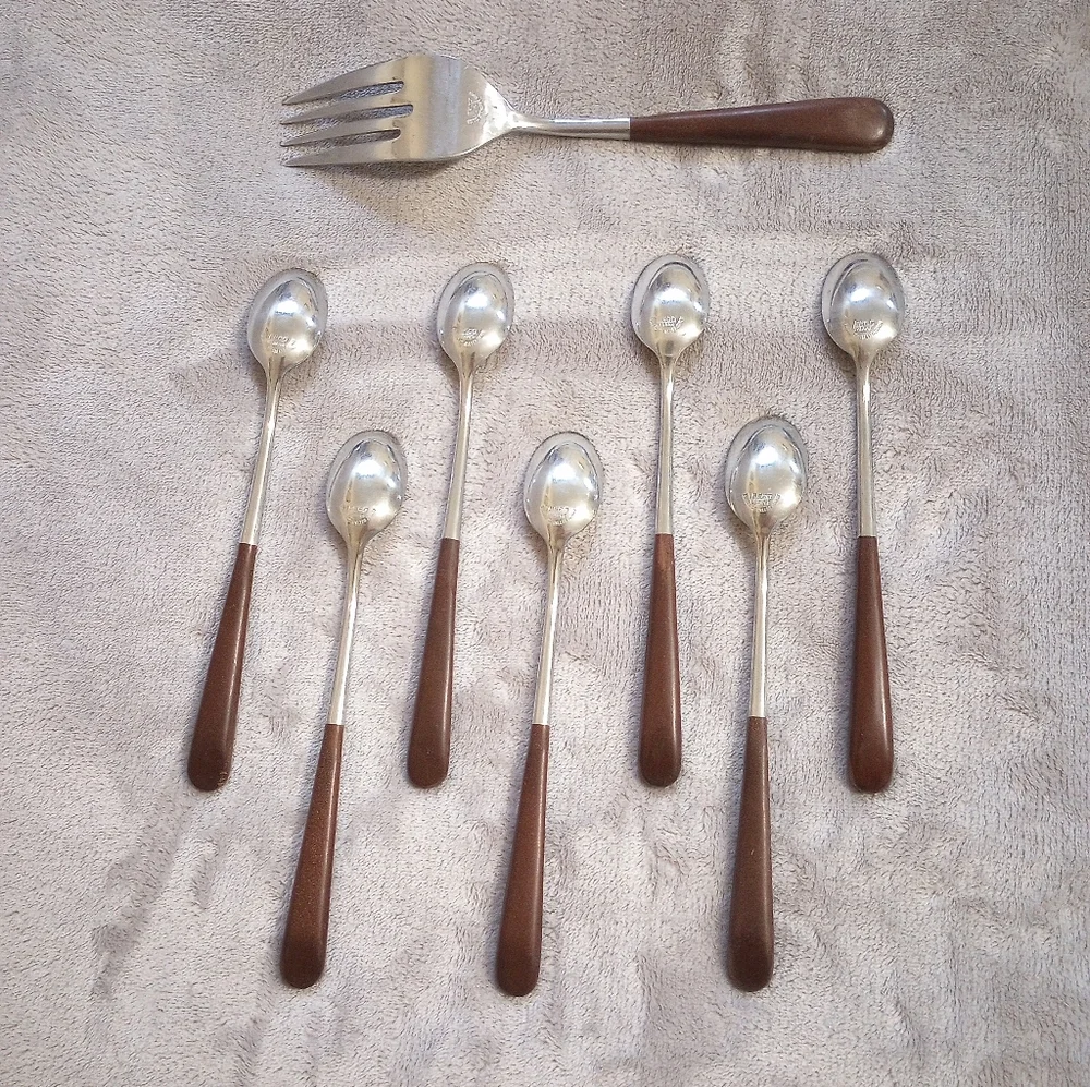 MCM Ekco Eterna Iced Tea Spoons Meat Fork